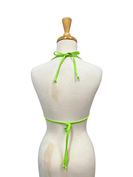 SKIMS Neon Lime Triangle Bikini Top - Picture 3 of 8